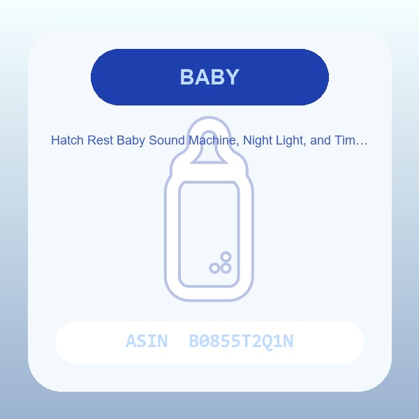 Hatch Rest Baby Sound Machine, Night Light, and Time-to-Rise — 2nd Gen