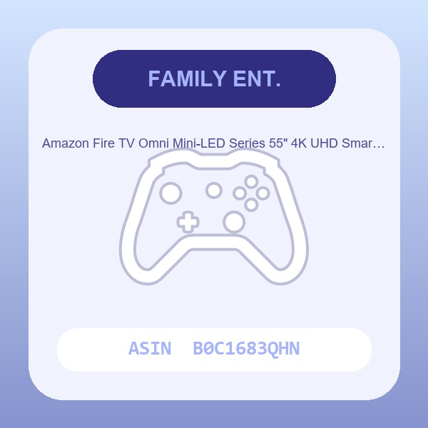 Amazon Fire TV Omni Mini-LED Series 55" 4K UHD Smart TV with Alexa Voice Remote