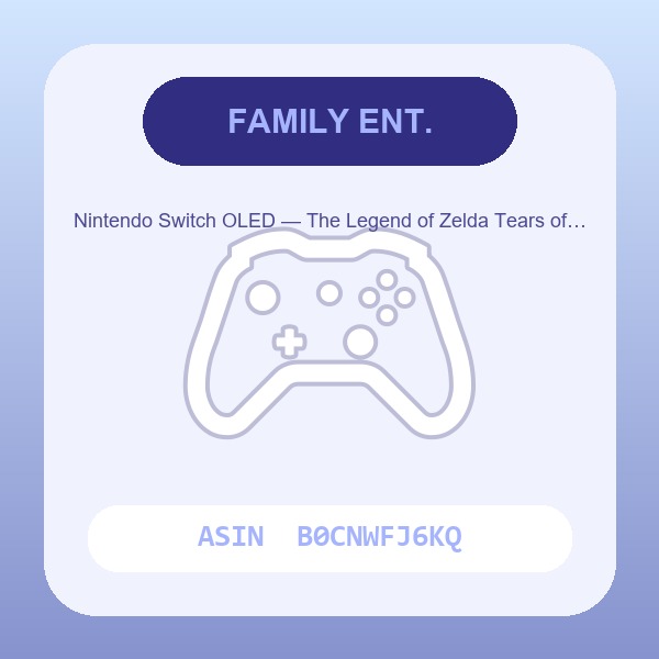 Nintendo Switch OLED — The Legend of Zelda Tears of the Kingdom Edition